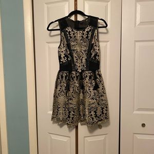 ASTR Black and Gold Dress